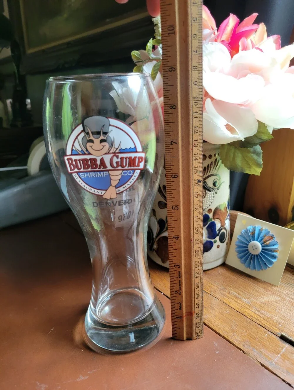 Bubba gump shrimp Denver 9” glass
